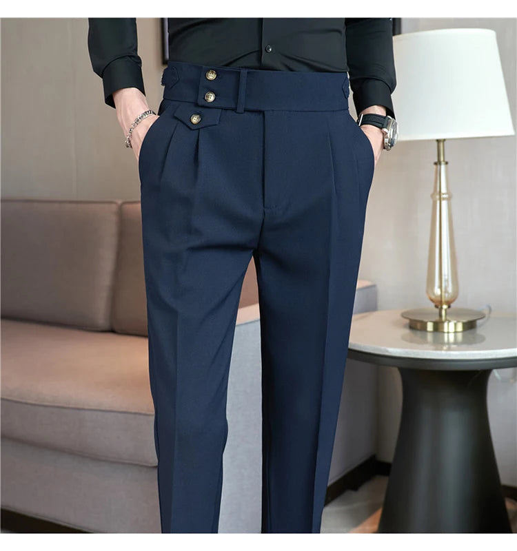 Modern High-Waist Trousers – Manvola Edition