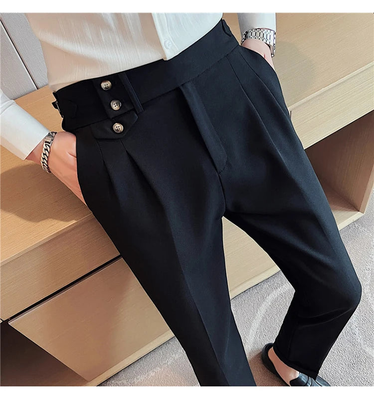 Modern High-Waist Trousers – Manvola Edition