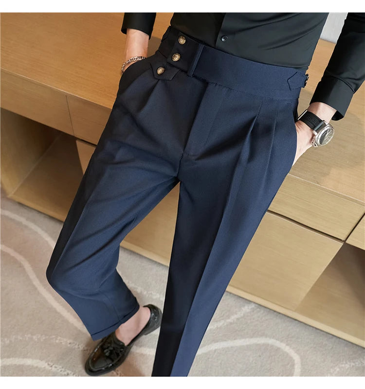 Modern High-Waist Trousers – Manvola Edition