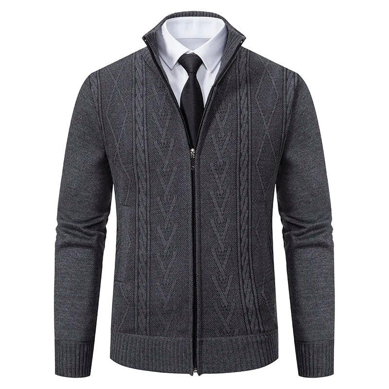 Heritage Knit Zip Cardigan – Manvola Edition