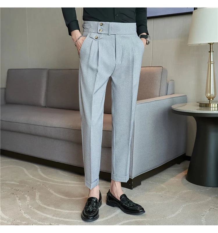 Modern High-Waist Trousers – Manvola Edition