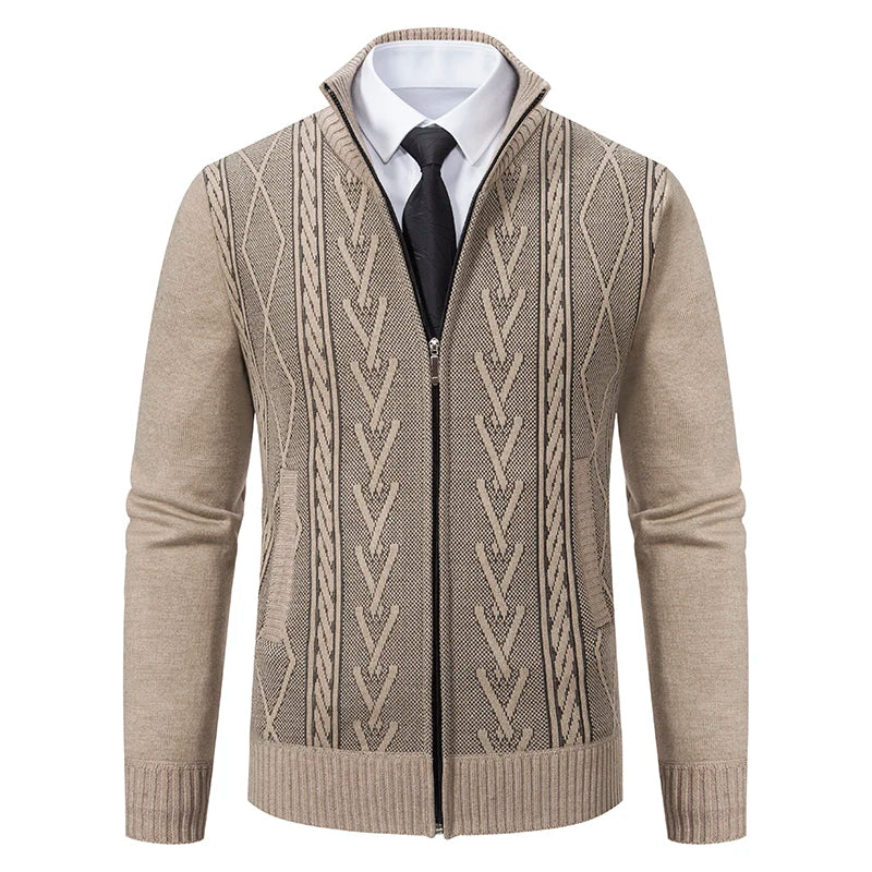 Heritage Knit Zip Cardigan – Manvola Edition