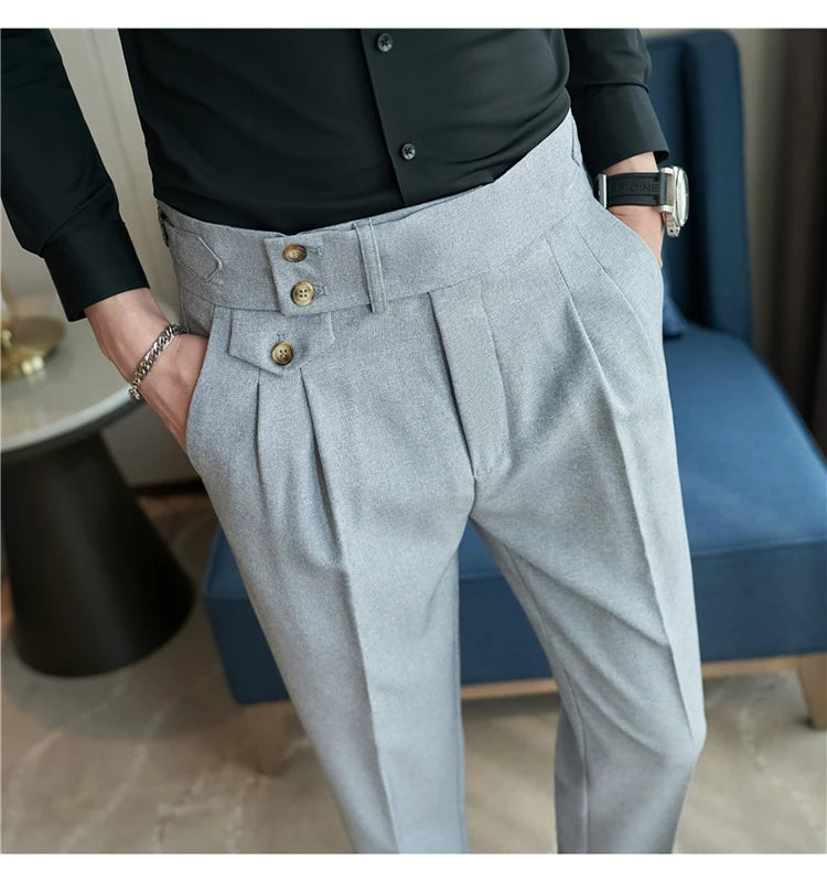 Modern High-Waist Trousers – Manvola Edition