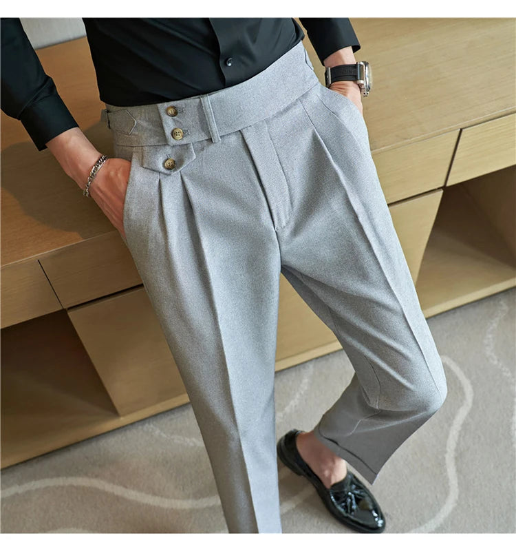 Modern High-Waist Trousers – Manvola Edition