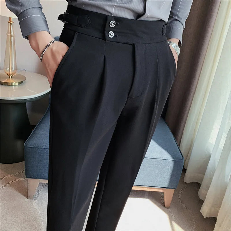 Modern High-Waist Trousers – Manvola Edition