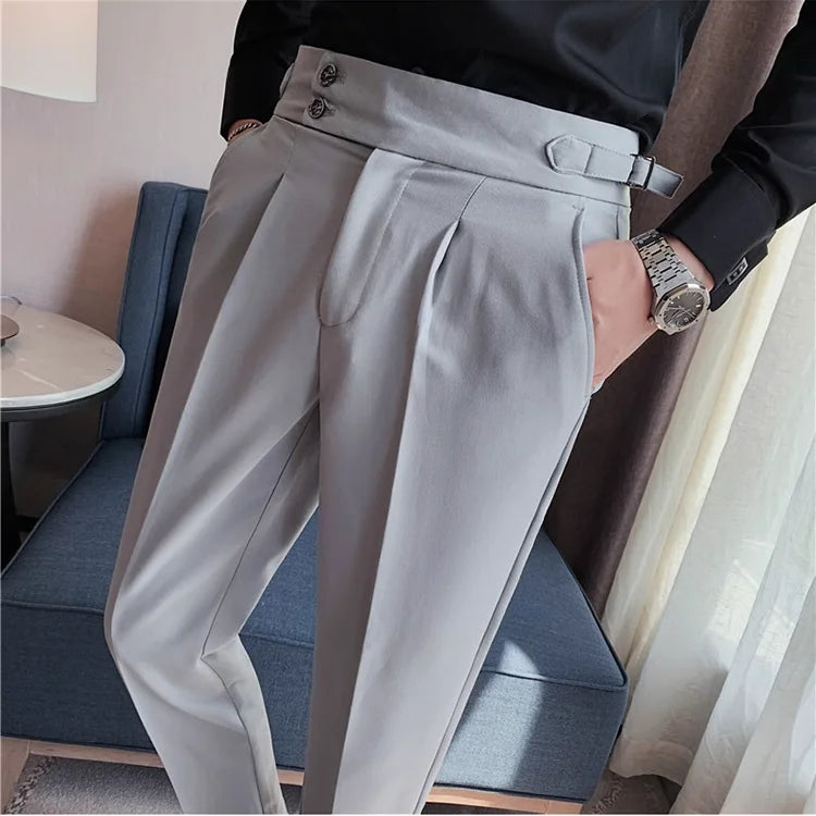 Modern High-Waist Trousers – Manvola Edition
