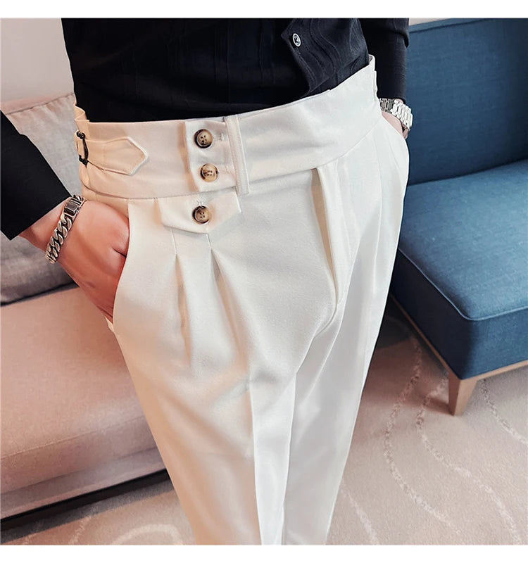 Modern High-Waist Trousers – Manvola Edition