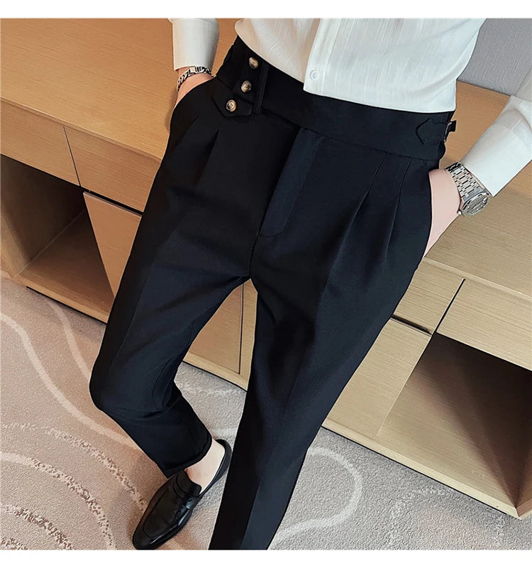 Modern High-Waist Trousers – Manvola Edition
