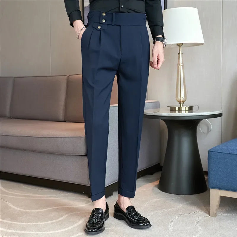 Modern High-Waist Trousers – Manvola Edition