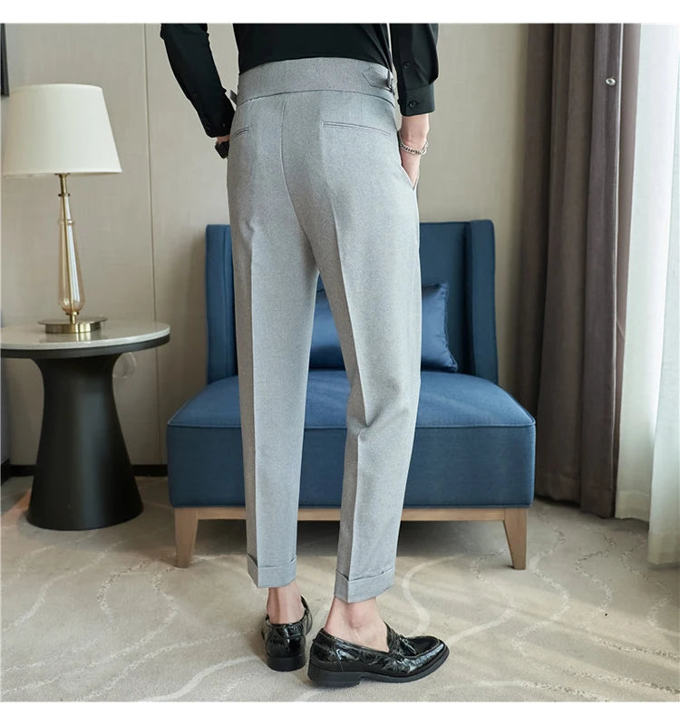 Modern High-Waist Trousers – Manvola Edition