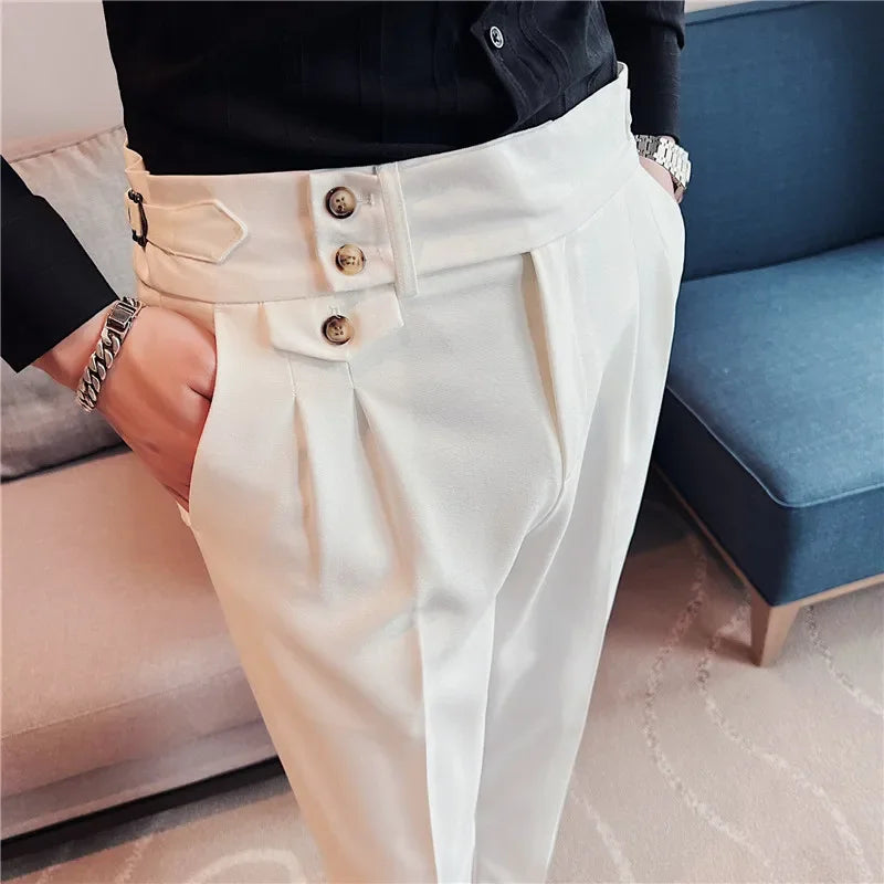 Modern High-Waist Trousers – Manvola Edition