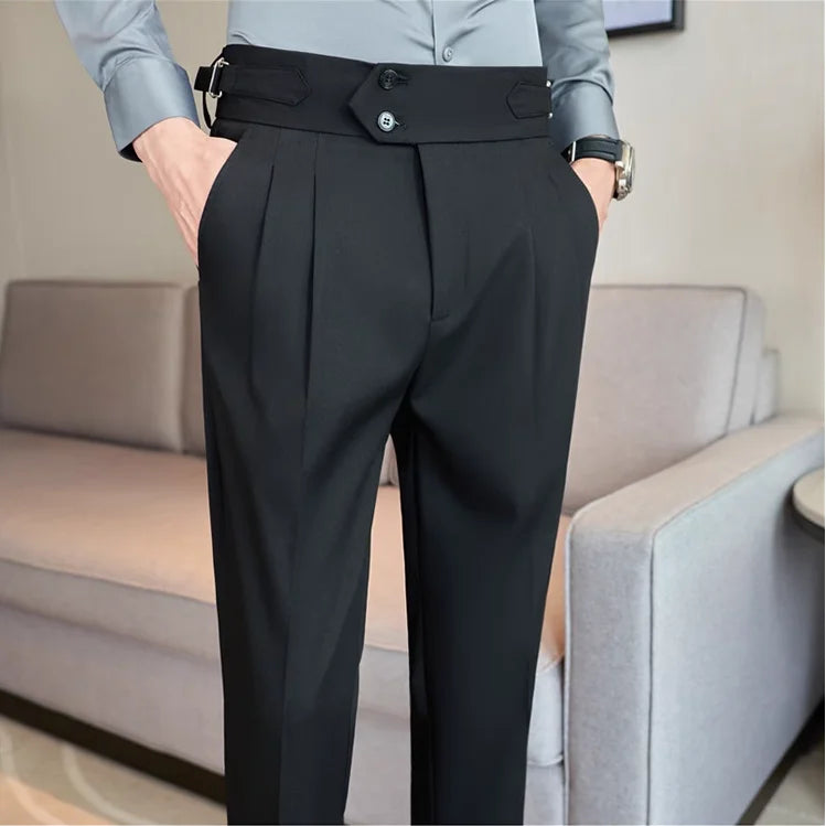 Modern High-Waist Trousers – Manvola Edition