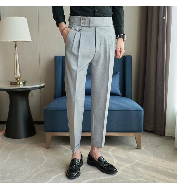 Modern High-Waist Trousers – Manvola Edition