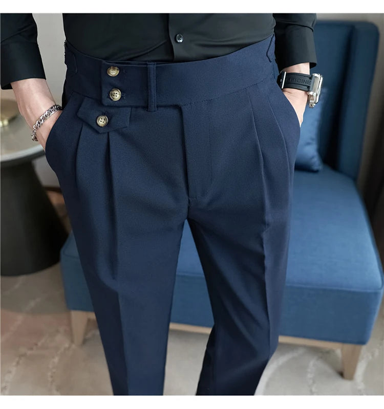 Modern High-Waist Trousers – Manvola Edition