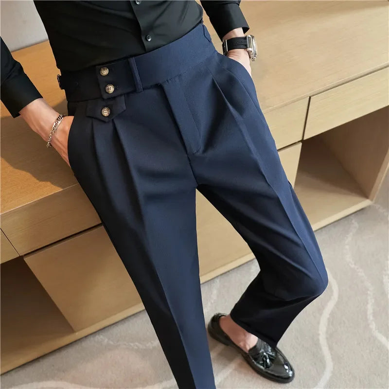 Modern High-Waist Trousers – Manvola Edition