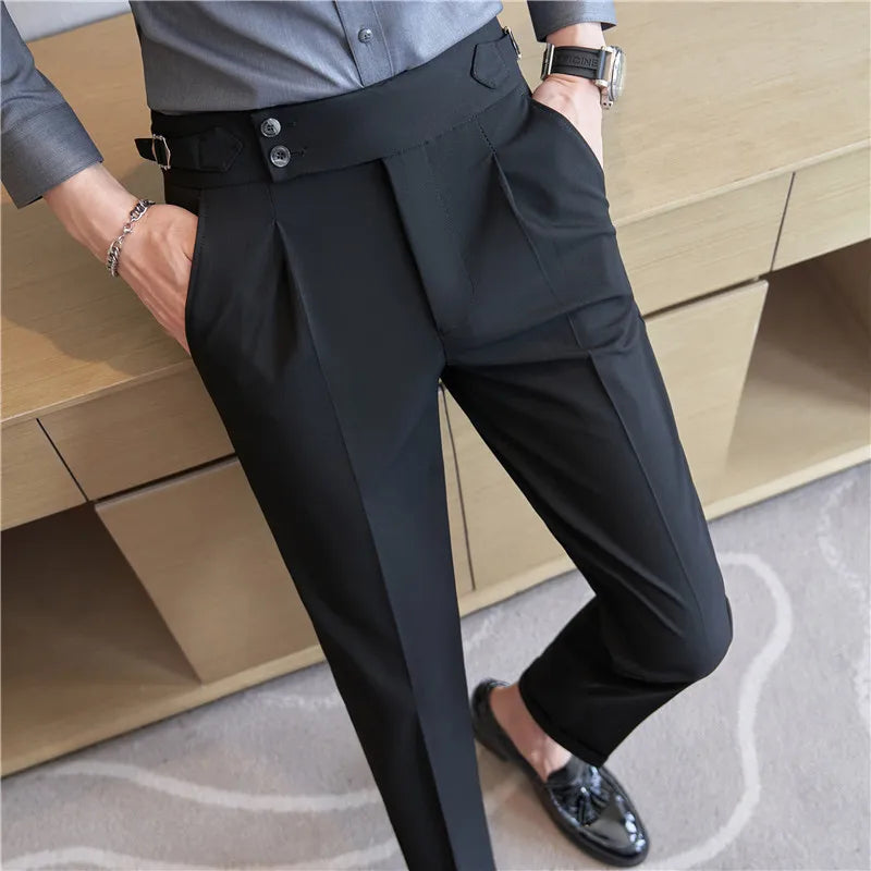 Modern High-Waist Trousers – Manvola Edition