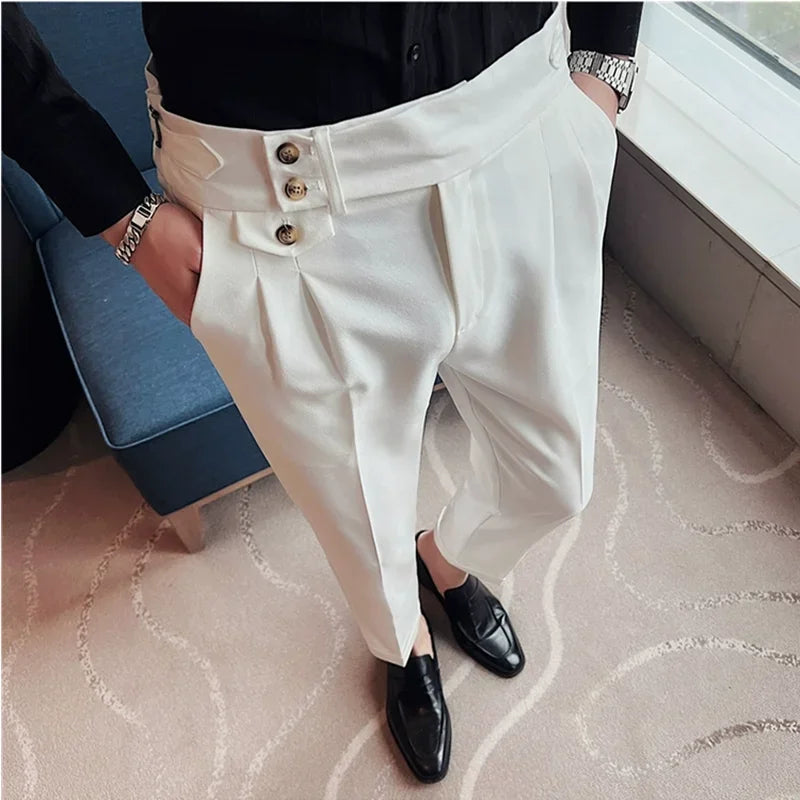 Modern High-Waist Trousers – Manvola Edition