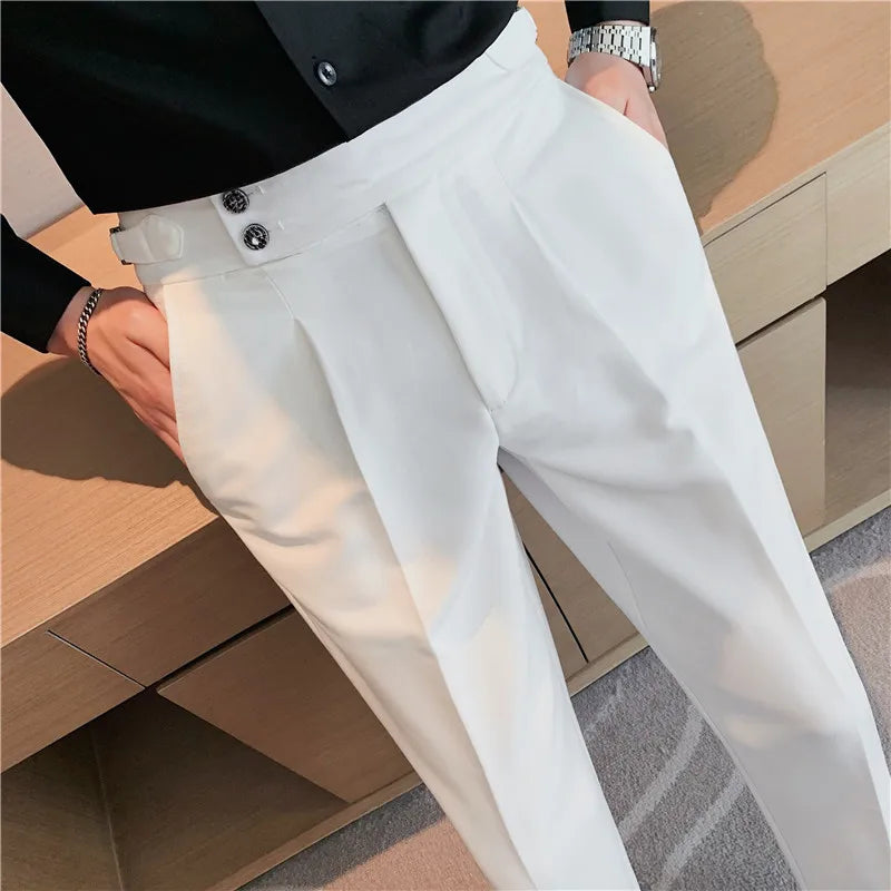 Modern High-Waist Trousers – Manvola Edition
