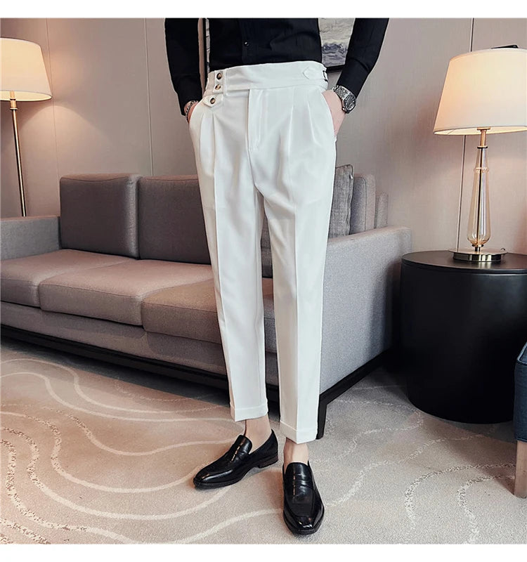 Modern High-Waist Trousers – Manvola Edition