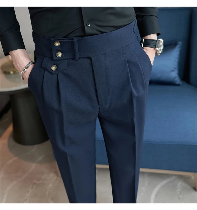 Modern High-Waist Trousers – Manvola Edition