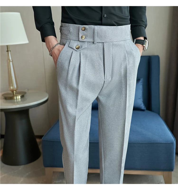 Modern High-Waist Trousers – Manvola Edition