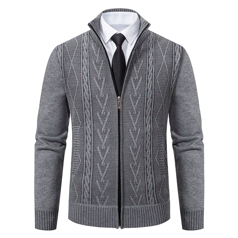 Heritage Knit Zip Cardigan – Manvola Edition
