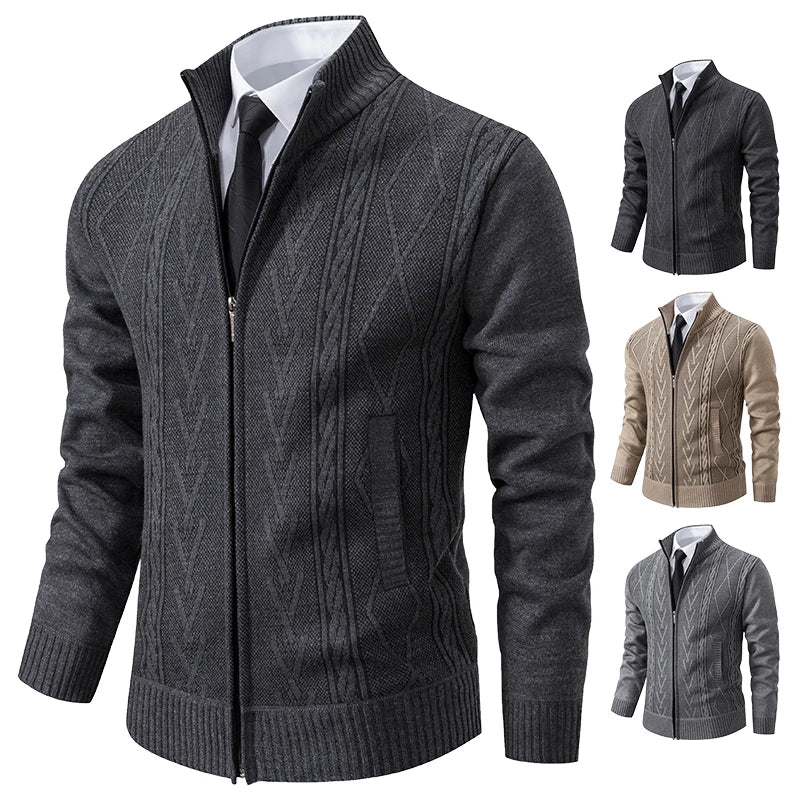 Heritage Knit Zip Cardigan – Manvola Edition
