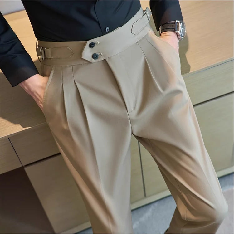 Modern High-Waist Trousers – Manvola Edition