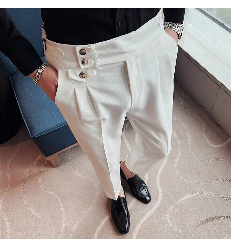 Modern High-Waist Trousers – Manvola Edition
