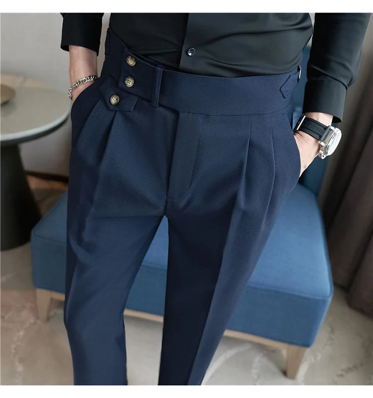 Modern High-Waist Trousers – Manvola Edition