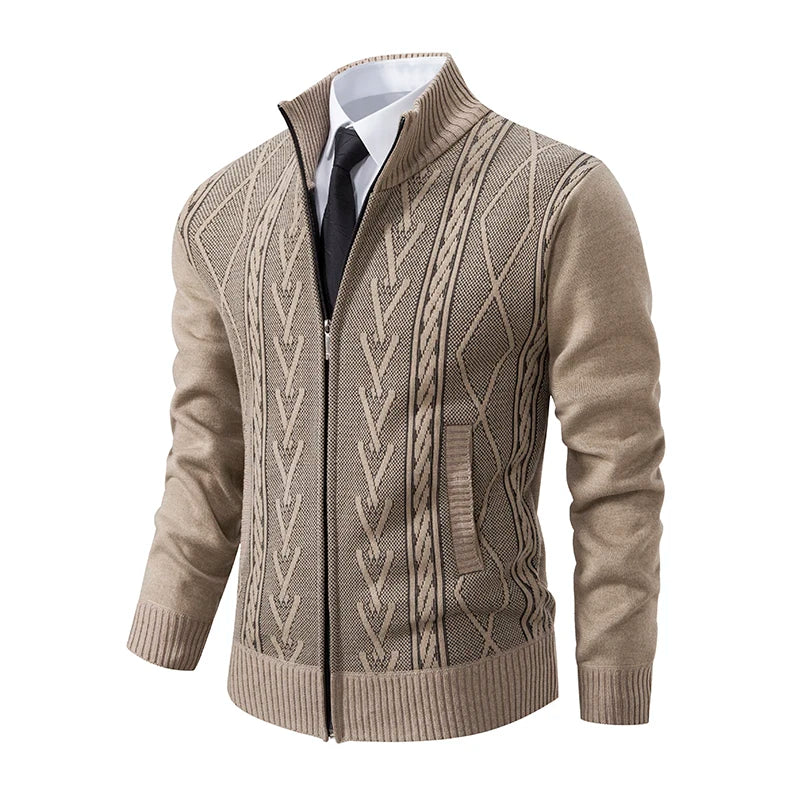 Heritage Knit Zip Cardigan – Manvola Edition