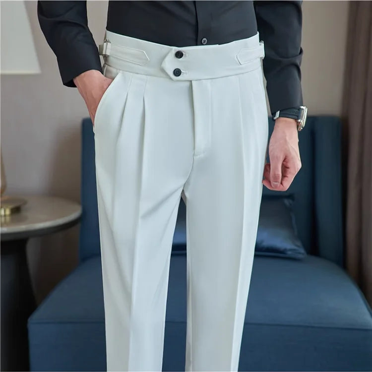 Modern High-Waist Trousers – Manvola Edition