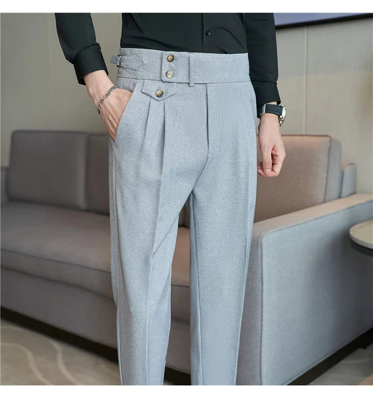 Modern High-Waist Trousers – Manvola Edition