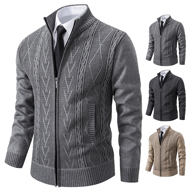Heritage Knit Zip Cardigan – Manvola Edition
