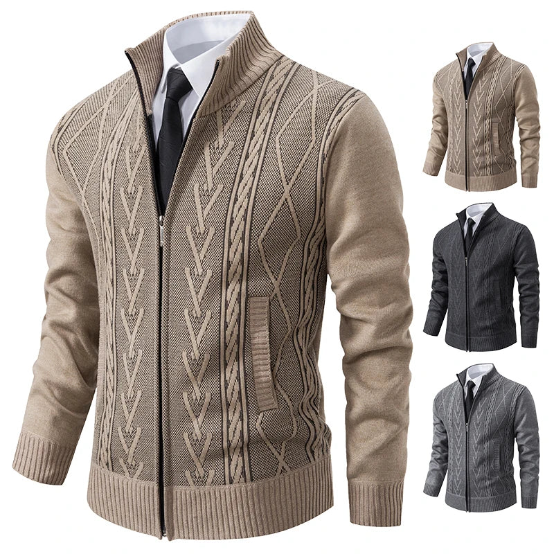 Heritage Knit Zip Cardigan – Manvola Edition