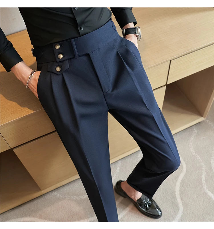 Modern High-Waist Trousers – Manvola Edition