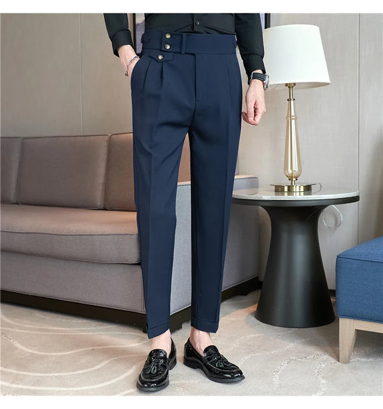 Modern High-Waist Trousers – Manvola Edition