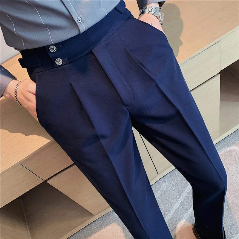 Modern High-Waist Trousers – Manvola Edition
