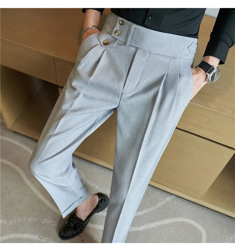 Modern High-Waist Trousers – Manvola Edition