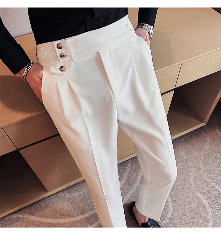 Modern High-Waist Trousers – Manvola Edition